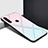 Coque Rebord Contour Silicone et Vitre Miroir Housse Etui pour Oppo A8 Rose