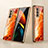 Coque Rebord Contour Silicone et Vitre Miroir Housse Etui pour Samsung Galaxy Z Fold2 5G Orange Petit