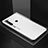Coque Rebord Contour Silicone et Vitre Miroir Housse Etui pour Xiaomi Redmi Note 8 (2021) Blanc