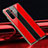 Coque Rebord Contour Silicone et Vitre Miroir Housse Etui T01 pour Huawei P40 Lite 5G Rouge