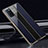 Coque Rebord Contour Silicone et Vitre Miroir Housse Etui T01 pour Oppo A72 Bleu