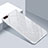 Coque Rebord Contour Silicone et Vitre Miroir Housse Etui T02 pour Oppo R15X Blanc