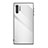 Coque Rebord Contour Silicone et Vitre Miroir Housse Etui T02 pour Samsung Galaxy Note 10 Plus 5G Blanc