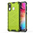 Coque Rebord Contour Silicone et Vitre Transparente Housse Etui 360 Degres AM1 pour Samsung Galaxy A30 Vert