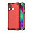 Coque Rebord Contour Silicone et Vitre Transparente Housse Etui 360 Degres AM1 pour Samsung Galaxy A40 Rouge