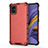 Coque Rebord Contour Silicone et Vitre Transparente Housse Etui 360 Degres AM1 pour Samsung Galaxy A51 4G Rouge