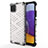 Coque Rebord Contour Silicone et Vitre Transparente Housse Etui 360 Degres AM1 pour Samsung Galaxy F42 5G Blanc