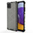 Coque Rebord Contour Silicone et Vitre Transparente Housse Etui 360 Degres AM1 pour Samsung Galaxy F42 5G Noir