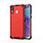 Coque Rebord Contour Silicone et Vitre Transparente Housse Etui 360 Degres AM1 pour Samsung Galaxy M20 Rouge