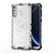 Coque Rebord Contour Silicone et Vitre Transparente Housse Etui 360 Degres AM1 pour Samsung Galaxy M30 Blanc
