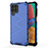 Coque Rebord Contour Silicone et Vitre Transparente Housse Etui 360 Degres AM1 pour Samsung Galaxy M33 5G Bleu