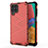 Coque Rebord Contour Silicone et Vitre Transparente Housse Etui 360 Degres AM1 pour Samsung Galaxy M33 5G Rouge