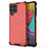 Coque Rebord Contour Silicone et Vitre Transparente Housse Etui 360 Degres AM1 pour Samsung Galaxy M53 5G Rouge
