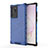 Coque Rebord Contour Silicone et Vitre Transparente Housse Etui 360 Degres AM1 pour Samsung Galaxy Note 20 Ultra 5G Bleu