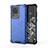 Coque Rebord Contour Silicone et Vitre Transparente Housse Etui 360 Degres AM1 pour Samsung Galaxy S20 Ultra 5G Bleu