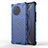 Coque Rebord Contour Silicone et Vitre Transparente Housse Etui 360 Degres AM1 pour Vivo X90 5G Bleu