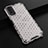 Coque Rebord Contour Silicone et Vitre Transparente Housse Etui 360 Degres AM1 pour Vivo Y20s Blanc