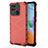 Coque Rebord Contour Silicone et Vitre Transparente Housse Etui 360 Degres AM1 pour Xiaomi Redmi 10 India Rouge