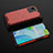 Coque Rebord Contour Silicone et Vitre Transparente Housse Etui 360 Degres AM2 pour Realme Narzo 50i Prime Rouge