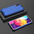 Coque Rebord Contour Silicone et Vitre Transparente Housse Etui 360 Degres AM2 pour Samsung Galaxy A50 Bleu