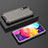 Coque Rebord Contour Silicone et Vitre Transparente Housse Etui 360 Degres AM2 pour Samsung Galaxy A50 Noir