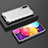 Coque Rebord Contour Silicone et Vitre Transparente Housse Etui 360 Degres AM2 pour Samsung Galaxy A50 Petit