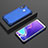Coque Rebord Contour Silicone et Vitre Transparente Housse Etui 360 Degres AM2 pour Samsung Galaxy M20 Bleu