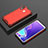 Coque Rebord Contour Silicone et Vitre Transparente Housse Etui 360 Degres AM2 pour Samsung Galaxy M20 Rouge