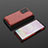 Coque Rebord Contour Silicone et Vitre Transparente Housse Etui 360 Degres AM2 pour Samsung Galaxy Note 20 Ultra 5G Rouge