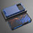 Coque Rebord Contour Silicone et Vitre Transparente Housse Etui 360 Degres AM2 pour Xiaomi Poco M5 4G Bleu