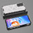 Coque Rebord Contour Silicone et Vitre Transparente Housse Etui 360 Degres AM2 pour Xiaomi Redmi 11 Prime 4G Blanc