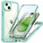 Coque Rebord Contour Silicone et Vitre Transparente Housse Etui 360 Degres avec Mag-Safe Magnetic Magnetique T01 pour Apple iPhone 14 Petit