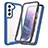 Coque Rebord Contour Silicone et Vitre Transparente Housse Etui 360 Degres M01 pour Samsung Galaxy S21 5G Petit