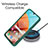 Coque Rebord Contour Silicone et Vitre Transparente Housse Etui 360 Degres MJ1 pour Samsung Galaxy A51 4G Petit
