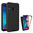 Coque Rebord Contour Silicone et Vitre Transparente Housse Etui 360 Degres MJ1 pour Samsung Galaxy M10S Noir