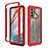 Coque Rebord Contour Silicone et Vitre Transparente Housse Etui 360 Degres pour Motorola Moto G60 Petit