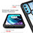 Coque Rebord Contour Silicone et Vitre Transparente Housse Etui 360 Degres pour Motorola Moto G71 5G Petit