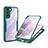 Coque Rebord Contour Silicone et Vitre Transparente Housse Etui 360 Degres pour Samsung Galaxy S21 Plus 5G Petit