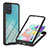 Coque Rebord Contour Silicone et Vitre Transparente Housse Etui 360 Degres YB2 pour Samsung Galaxy A51 4G Noir