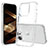 Coque Rebord Contour Silicone et Vitre Transparente Housse Etui 360 Degres ZJ1 pour Apple iPhone 13 Pro Max Clair
