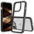 Coque Rebord Contour Silicone et Vitre Transparente Housse Etui 360 Degres ZJ1 pour Apple iPhone 13 Pro Max Noir