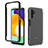 Coque Rebord Contour Silicone et Vitre Transparente Housse Etui 360 Degres ZJ1 pour Samsung Galaxy A13 5G Noir