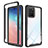 Coque Rebord Contour Silicone et Vitre Transparente Housse Etui 360 Degres ZJ1 pour Samsung Galaxy A91 Noir