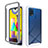 Coque Rebord Contour Silicone et Vitre Transparente Housse Etui 360 Degres ZJ1 pour Samsung Galaxy M21s Blanc