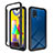 Coque Rebord Contour Silicone et Vitre Transparente Housse Etui 360 Degres ZJ1 pour Samsung Galaxy M21s Noir