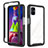 Coque Rebord Contour Silicone et Vitre Transparente Housse Etui 360 Degres ZJ1 pour Samsung Galaxy M51 Noir
