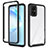 Coque Rebord Contour Silicone et Vitre Transparente Housse Etui 360 Degres ZJ1 pour Samsung Galaxy S20 Plus Noir