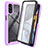 Coque Rebord Contour Silicone et Vitre Transparente Housse Etui 360 Degres ZJ3 pour Motorola Moto G22 Violet