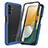 Coque Rebord Contour Silicone et Vitre Transparente Housse Etui 360 Degres ZJ3 pour Samsung Galaxy A13 5G Bleu