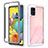 Coque Rebord Contour Silicone et Vitre Transparente Housse Etui 360 Degres ZJ3 pour Samsung Galaxy A51 4G Blanc